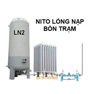 Khí Nito lỏng nạp bồn trạm công nghiệp 5-30m3