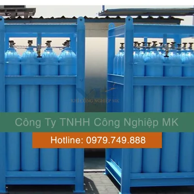 Khí Oxy công nghiệp 2.6 pallet nhóm chai 12x40L