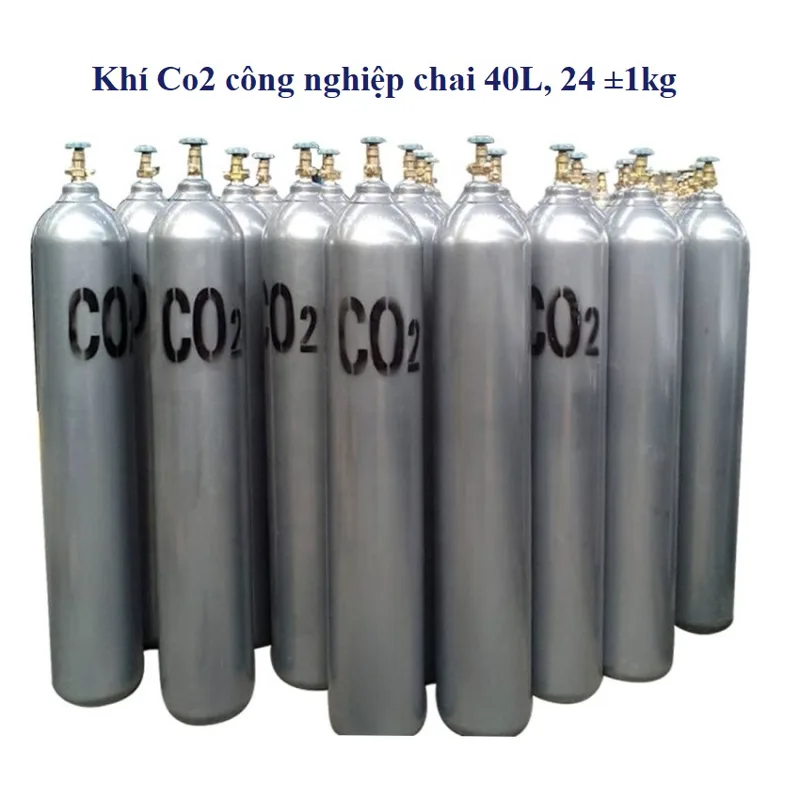 Khí CO2 công nghiệp chai 40L