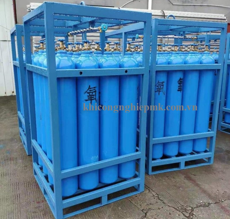 pallet chai oxy nhóm 6*40L áp 150 bar