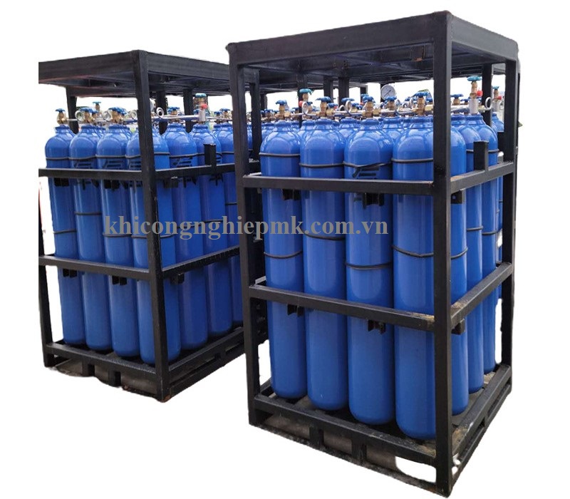 pallet chai oxy nhóm 6*40L áp 150 bar